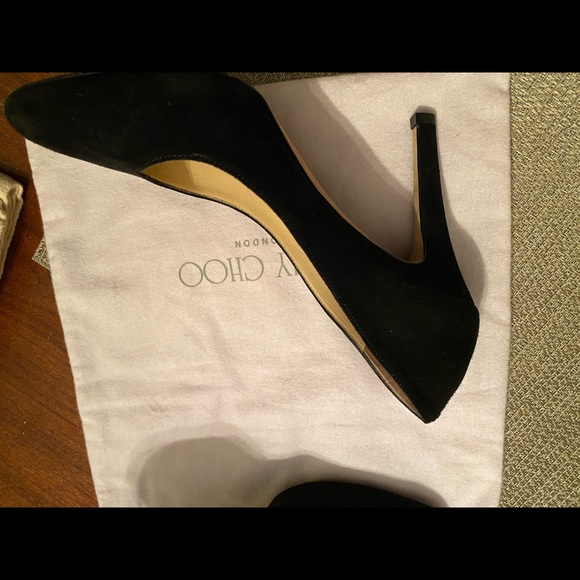 Jimmy Choo Black Suede Pumps - Picture 5 of 15